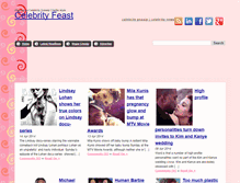 Tablet Screenshot of celebrityfeast.com